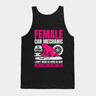 Female Automotive Car Mechanic Girl Gift Tank Top